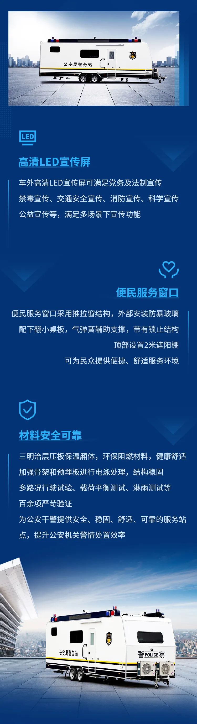 立博拖挂式方舱警务站——全能警务站点，全程守护平安中国