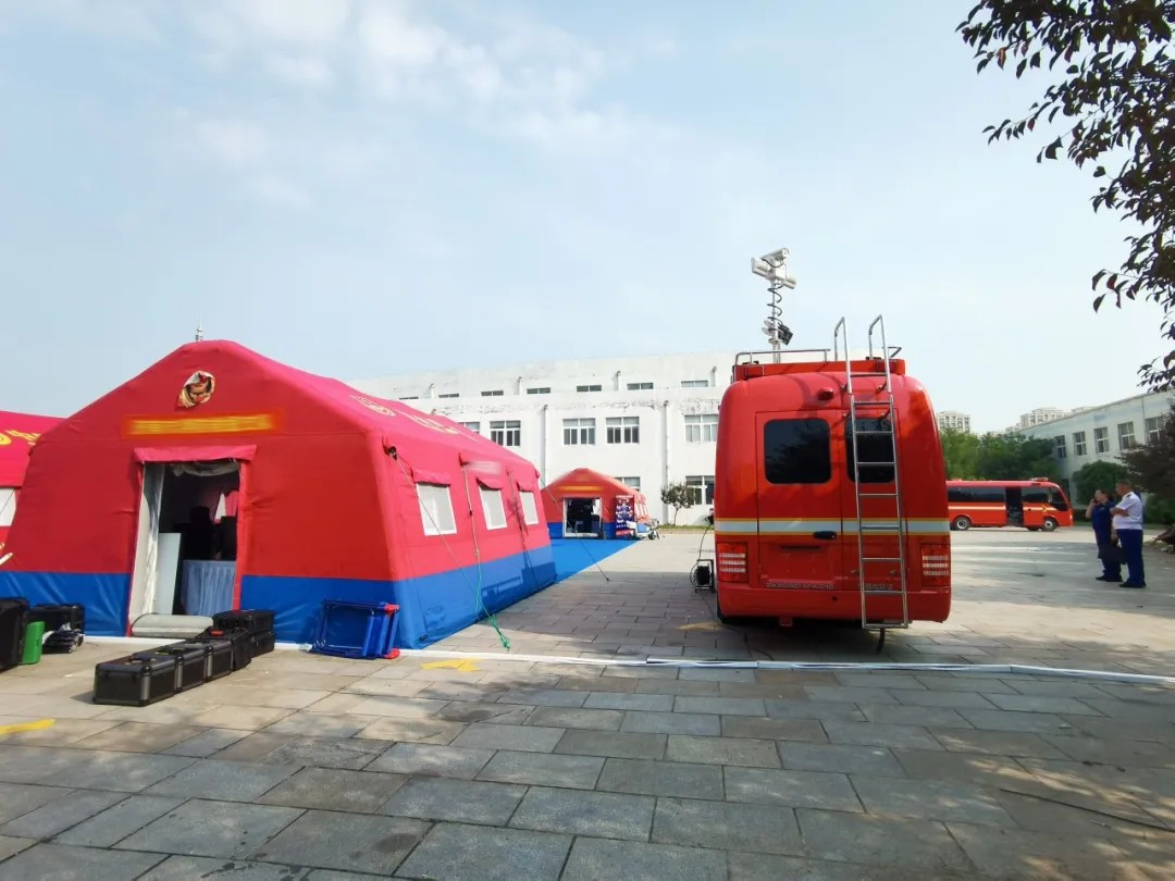 专业支撑专业，立博勘察消防车参演2024年度山东全省消防监督岗位演练活动！